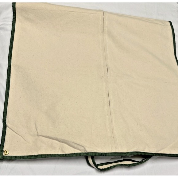 SID MASHBURN Men VTG Business Travel‎ Core Ivory Canvas Garment Suit Cover Bag - Picture 8 of 9